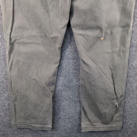 Duluth Trading Co. Flex Fire Hose Straight Leg Pants Mens 42x32 Gray Workwear - Picture 9 of 16